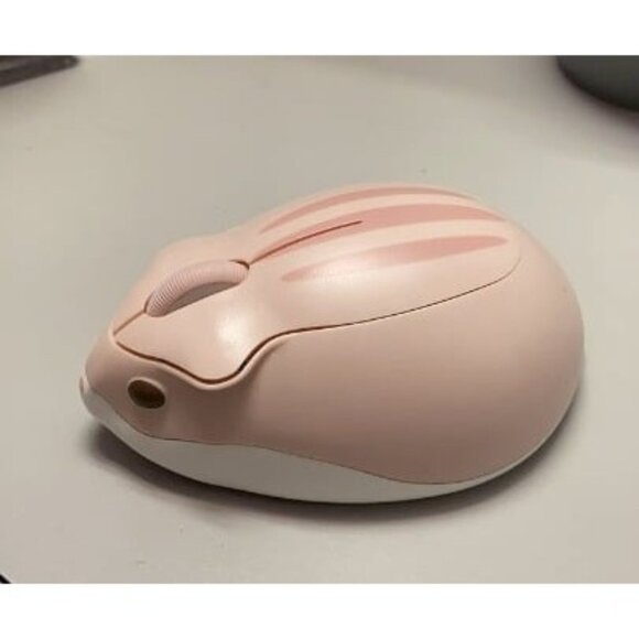 New 2.4GHz Wireless Mouse Cute Hamster Shape Less Noice Portable Mobile